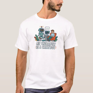 Minha Terapeuta é um Chatbot | Camiseta de Humor d