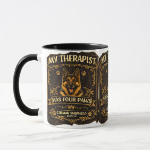 Minha Terapeuta Tem Quatro Patas Caneca Pastor Ale