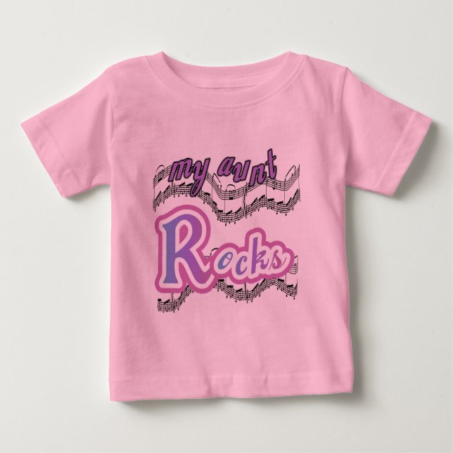 Minha tia Rocks Camisetas e presentes (Frente)