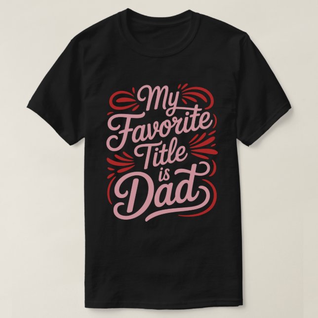 Minha Título Favorito É Camiseta De Caligrafia Do  (Frente do Design)