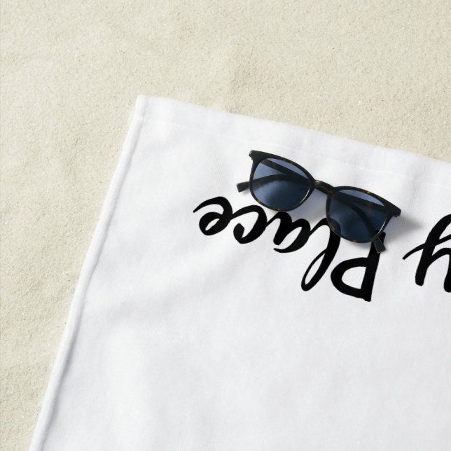 Minha toalha de praia feliz do lugar (In Situ)