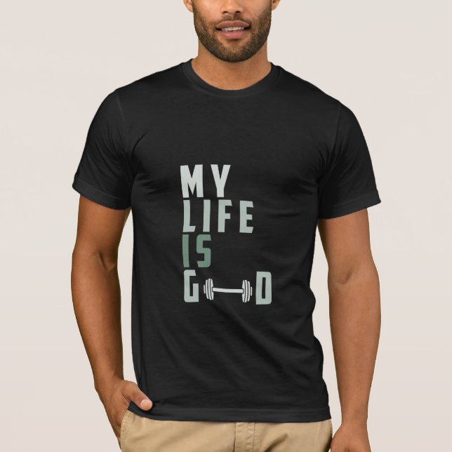 Minha Vida É Boa - Camiseta Gym (Frente)