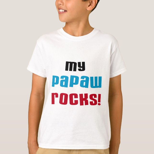 Minhas camisetas e presentes do Papaw Rocks (Frente)