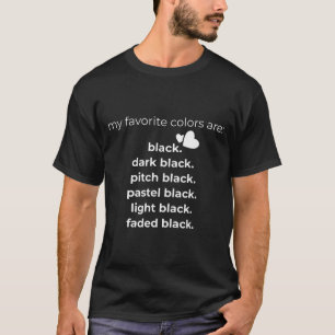 Minhas Cores Favoritas são Camiseta engraçada Pr