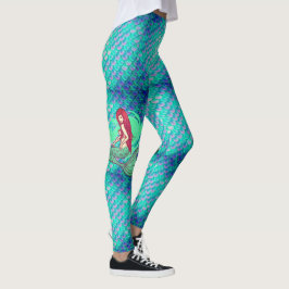 Minhas Leggings de Sereia com Escamudo