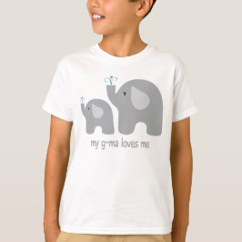 Minhas Mães me ama - Camisa elefante para crianças