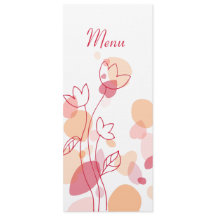 Minhas pétalas de flores de confete moderno menu j