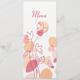 Minhas pétalas de flores de confete moderno menu j