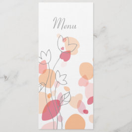 Minhas pétalas de flores de confete moderno menu j