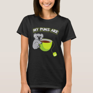 Minhas Piadas São Camiseta De Chá De Coala T- Fofo