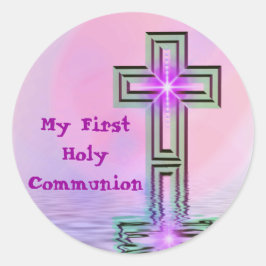 Minhas primeiras etiquetas do comunhão santamente