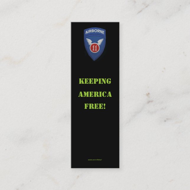 Mini 11o Cartão de visita transportado por via aérea do (Frente)