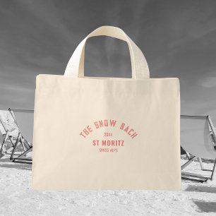 Mini A Bolsa de Tote de Despedida de Solteira Tema Esqu