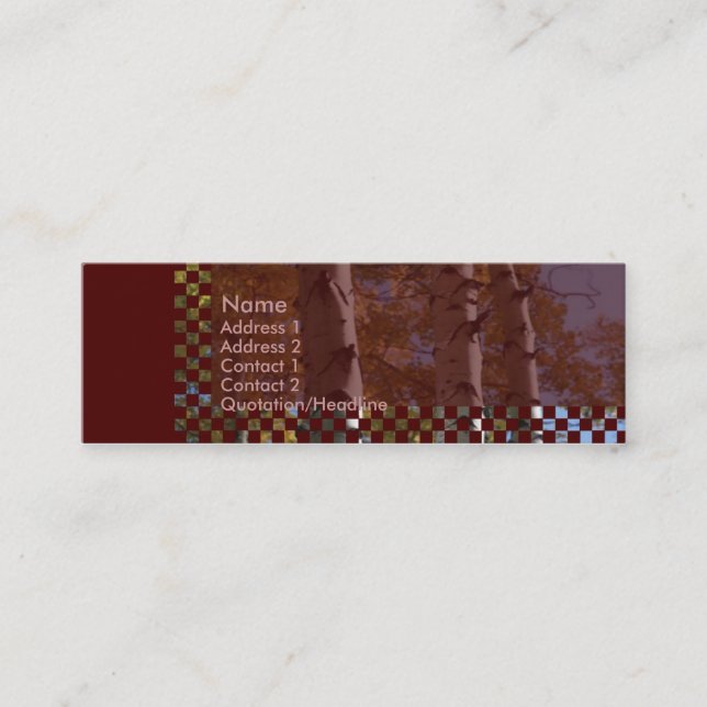 Mini Birds Cartão de visita (Frente)