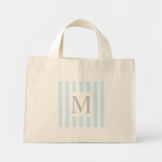 Mini Bolsa de Compras Tote de Estilo Náutico Minimalist (Frente)