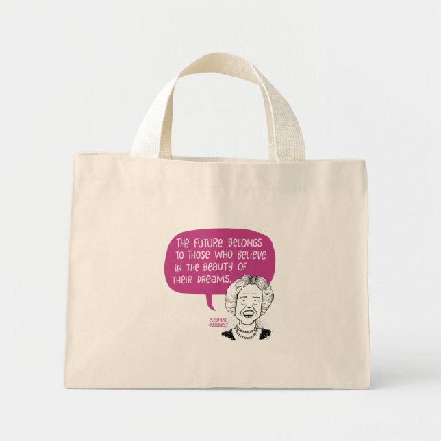 Mini Bolsa de tote Eleanor Roosevelt (Frente)