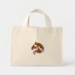 Mini Bolsa Tote Cabeça de Cavalo Bandeira de Maryland