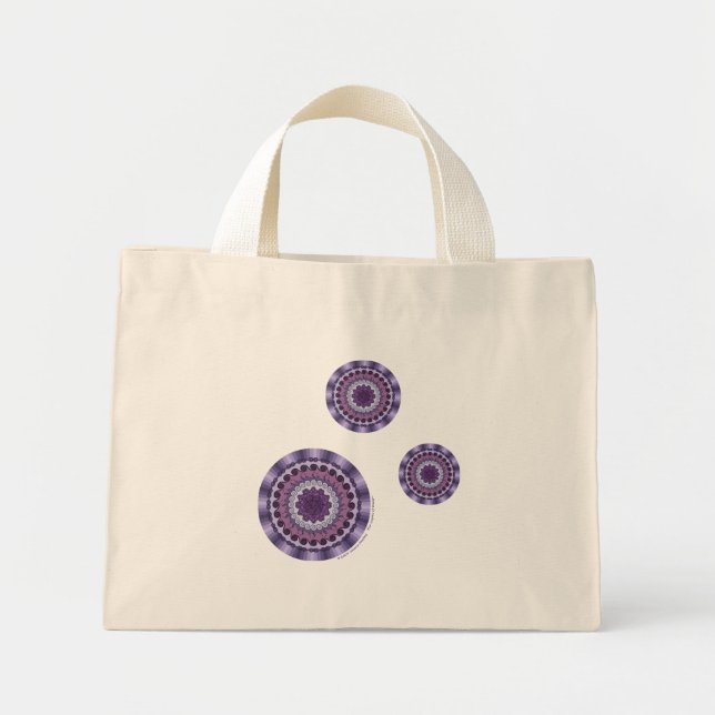 Mini Bolsa Tote Mandala do Vento (Frente)