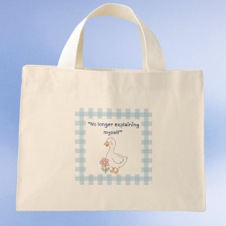 Mini Bolsa Tote Metal Health Ganso Xadrez