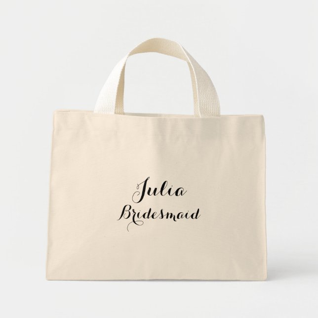 Mini bolsa tote nome personalizado (Frente)