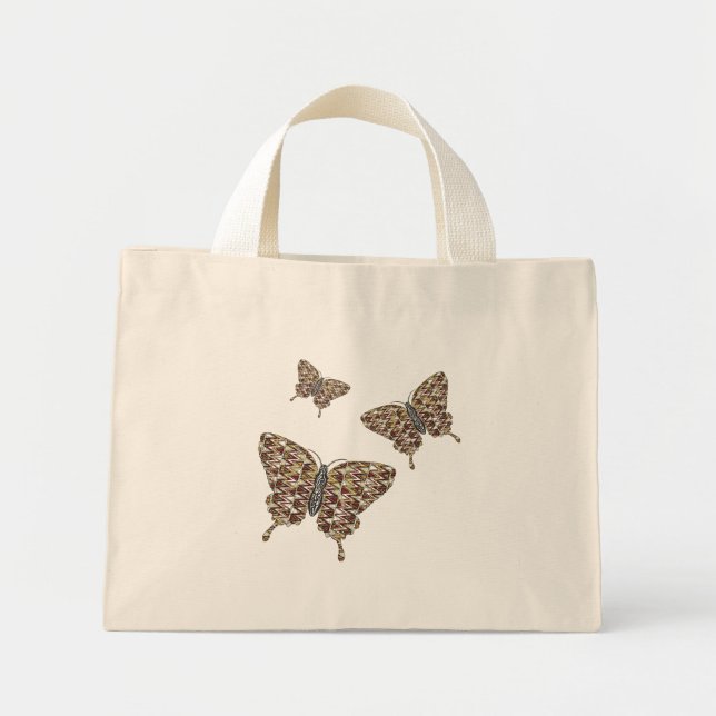 Mini Bolsa Tote Rabo-de-Andorinha Africano (Frente)