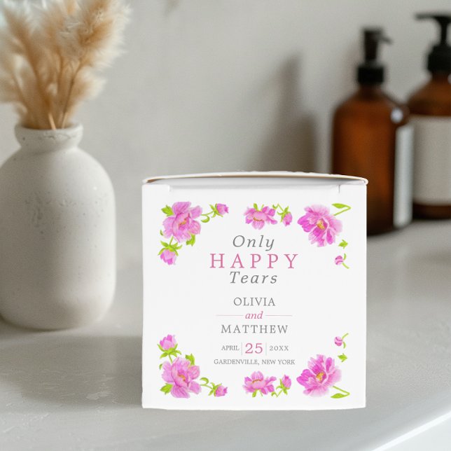 Mini Caixas De Tecidos De Casamento, Cor-De-Rosa F (Criador carregado)