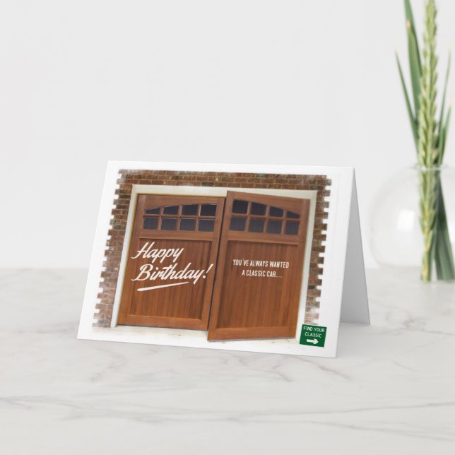 Mini Cartão de Aniversário Clássico (Frente)