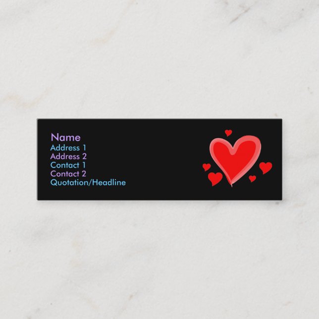 Mini Cartão de visita (Frente)