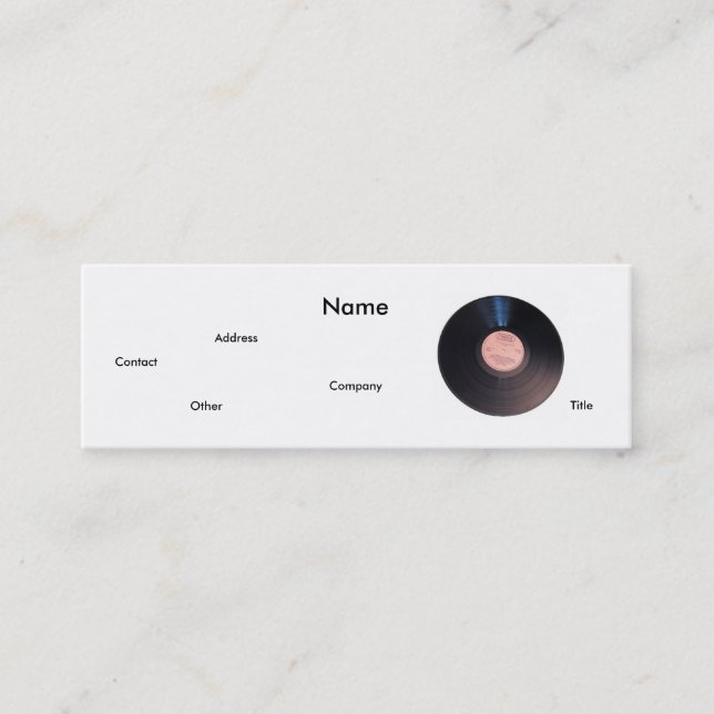 Mini Cartão de visita A&R (Frente)