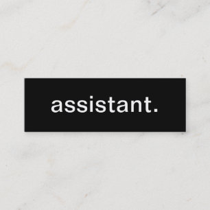 Mini Cartão de visita assistente