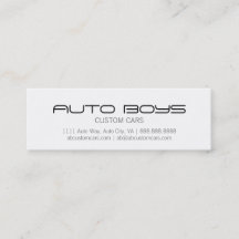 Cartão de visita - auto silhueta