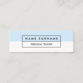 Mini Cartão de visita azul Pastel do instrutor moderno