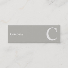 Mini Cartão de visita cinzento do erro tipográfico