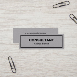 Mini Cartão de visita Clássico de Quadro Limpo Sim