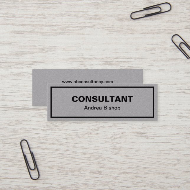 Mini Cartão de visita Clássico de Quadro Limpo Sim (Frente/Verso In Situ)