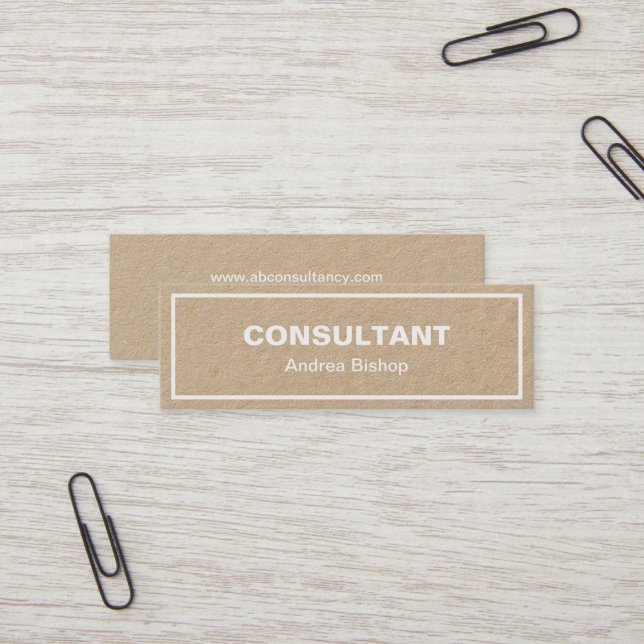 Mini Cartão de visita Clássico de Quadro Limpo Sim (Frente/Verso In Situ)