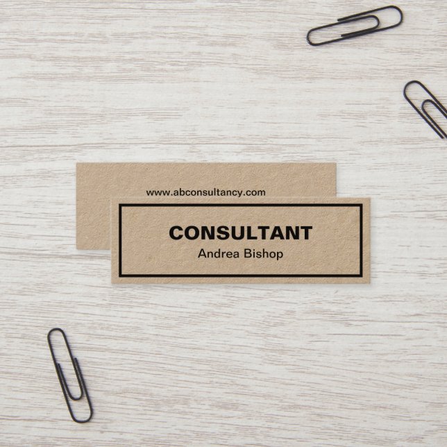 Mini Cartão de visita Clássico de Quadro Limpo Sim (Frente/Verso In Situ)