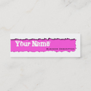 Mini Cartão de visita com risca