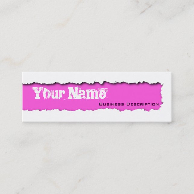 Mini Cartão de visita com risca (Frente)