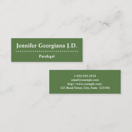 Mini Cartão de visita customizável e mínimo do