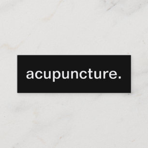 Mini cartão de visita da acupunctura