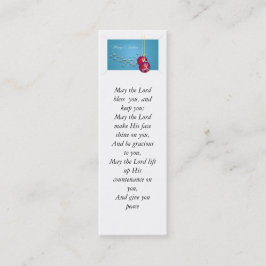 Mini Cartão de visita da bênção e do Feliz Natal de