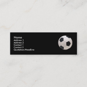 Mini Cartão de visita da bola de futebol