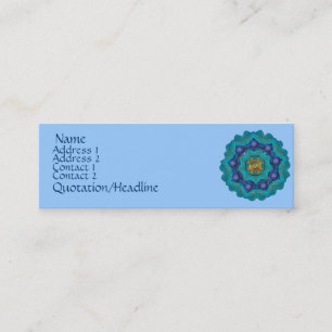 Mini Cartão de visita da estrela de Indira