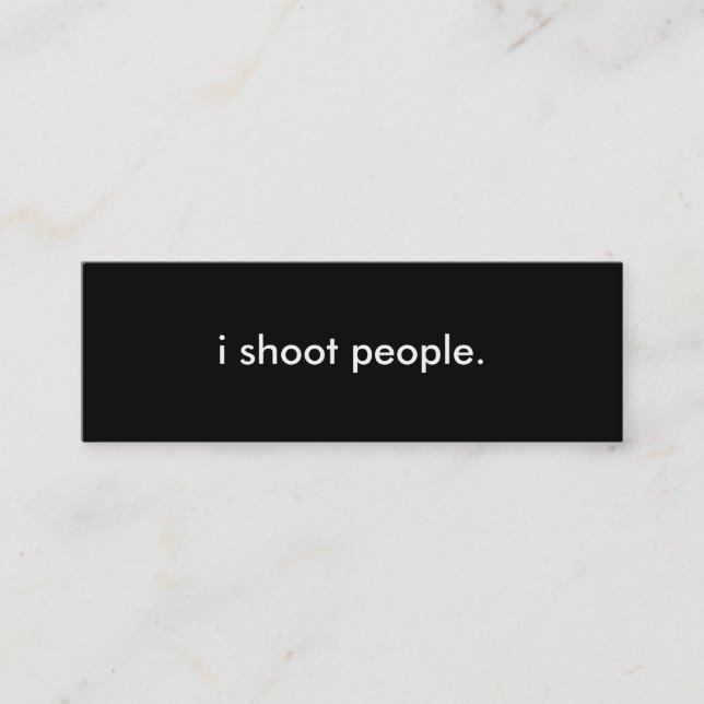 Mini Cartão de visita da fotografia (Frente)