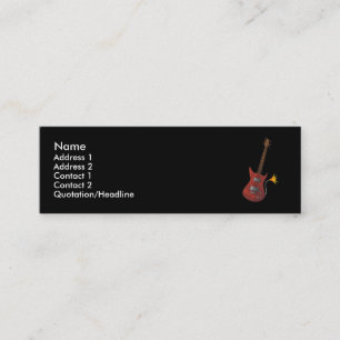 Mini Cartão de visita da guitarra