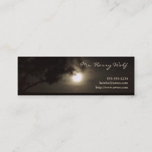 Mini Cartão de visita da Lua cheia