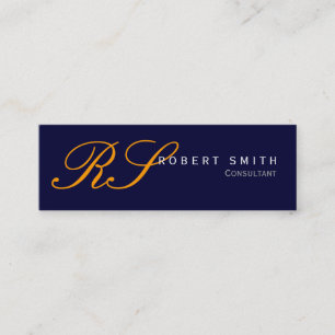 Mini Cartão de visita de consultor elegante simples