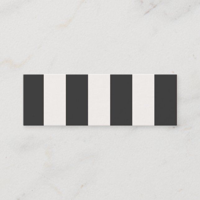 Mini Cartão de visita de distribuição branca e pre (Frente)