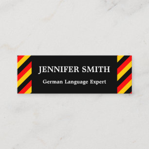 Mini Cartão de visita de Especialistas em Língua Alem